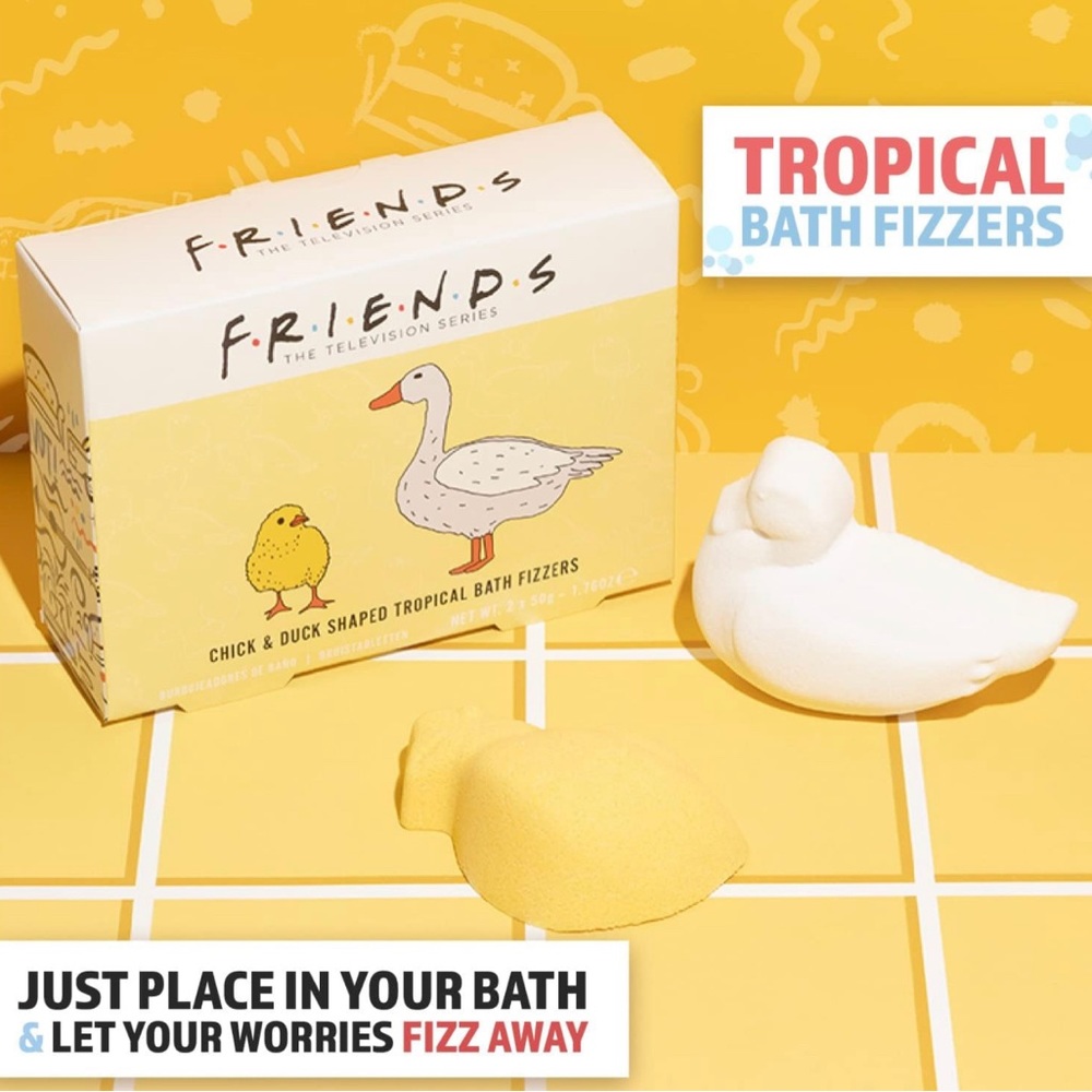 NWT 2 Piece Friends The TV Series Bath Body Fizzers Gift Set Bundle